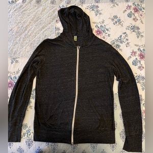 XL gray Alternative Full zipped hoodie.